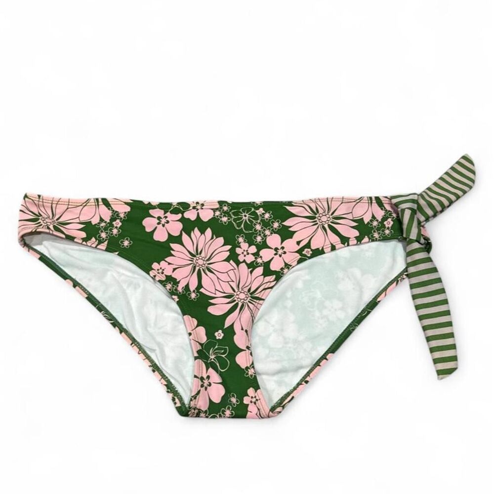 Bongo green floral bikini bottoms
